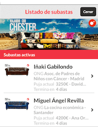 Participa en las subastas benéficas de los sofás de ‘Viajando con Chester’. Los chester de M. A. Revilla y&nbsp;Gabilondo.
